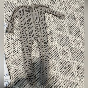 Kyte Baby, 6-12 Footie, Khaki Herringbone